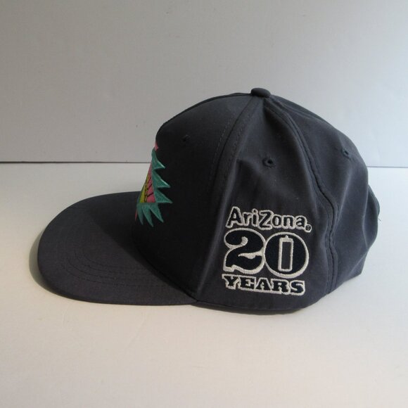 AriZona Iced Tea 20th Anniversary Hat Embroidered Logo Blue Snapback Unisex Cap - Picture 6 of 16
